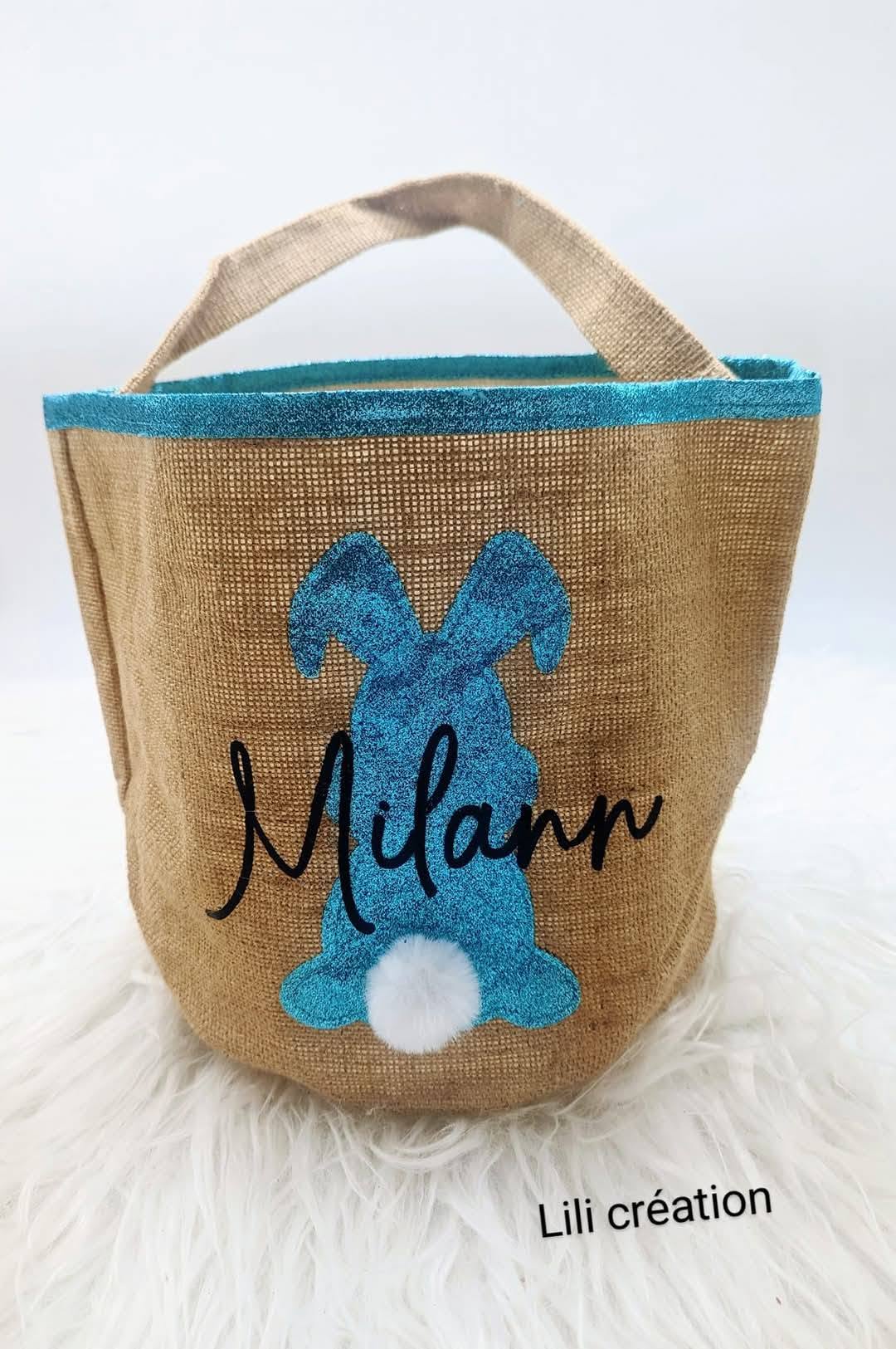 Sac personnalisé "Petit Lapin" – Rose ou Bleu