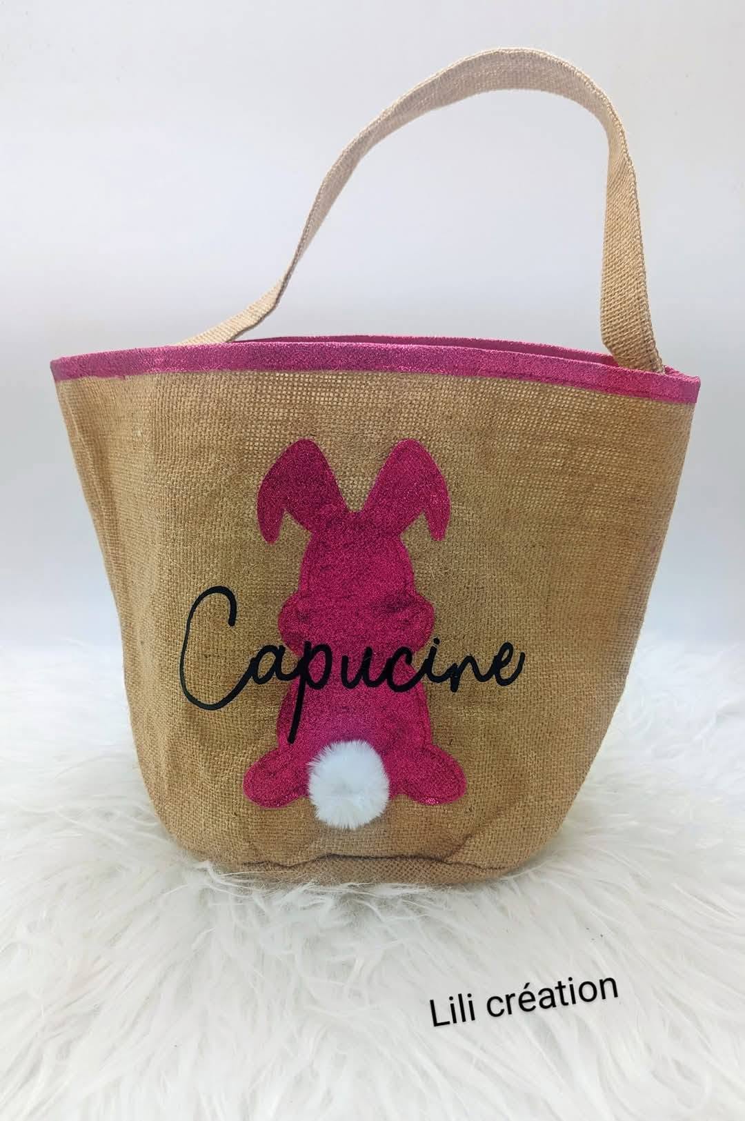 Sac personnalisé "Petit Lapin" – Rose ou Bleu