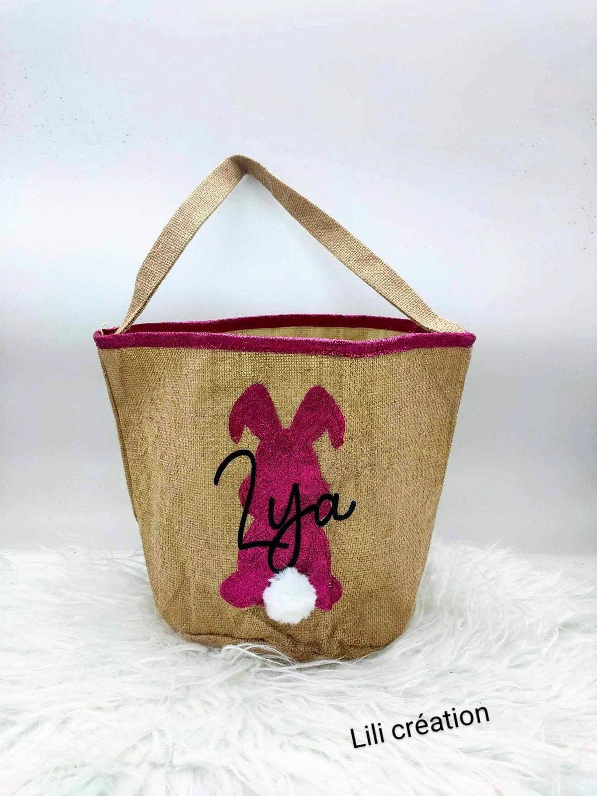 Sac personnalisé "Petit Lapin" – Rose ou Bleu