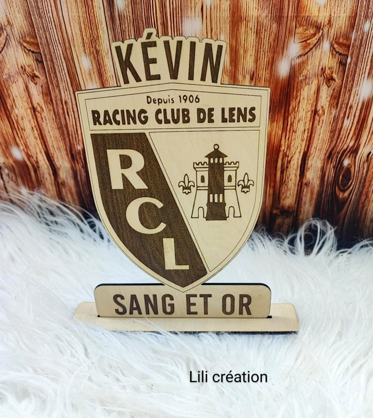 Support en bois supporter du RCL