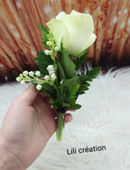 Bouquet de muguet & rose - avec ou sans vase
