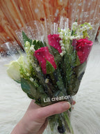 Bouquet de muguet & rose - avec ou sans vase