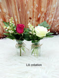 Bouquet de muguet & rose - avec ou sans vase