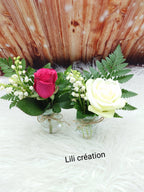 Bouquet de muguet & rose - avec ou sans vase