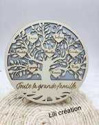 Arbre généalogique personnalisé – "Notre famille"
