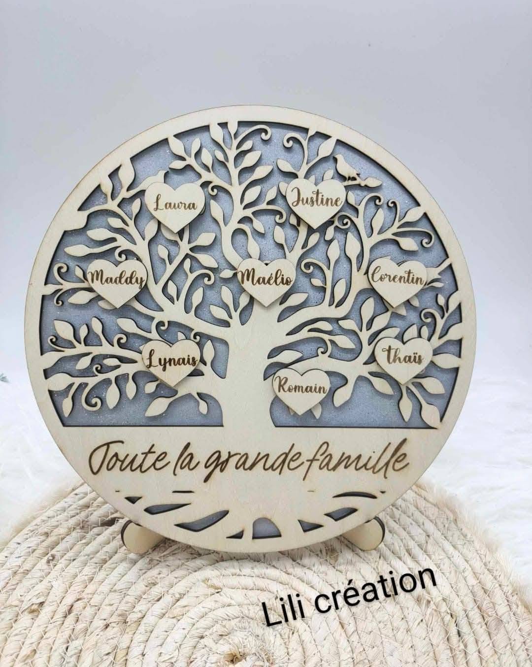 Arbre généalogique personnalisé – "Notre famille"