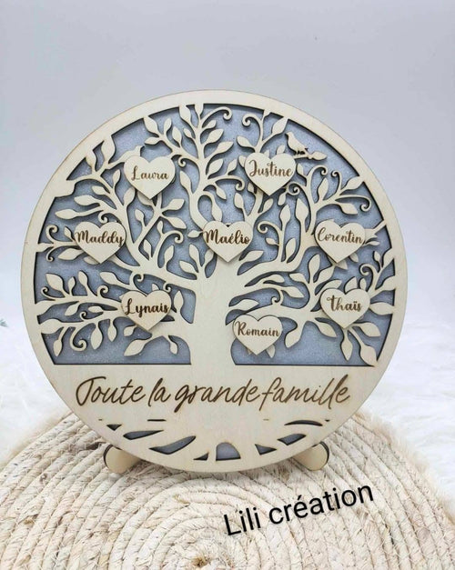 Arbre généalogique personnalisé – "Notre famille"