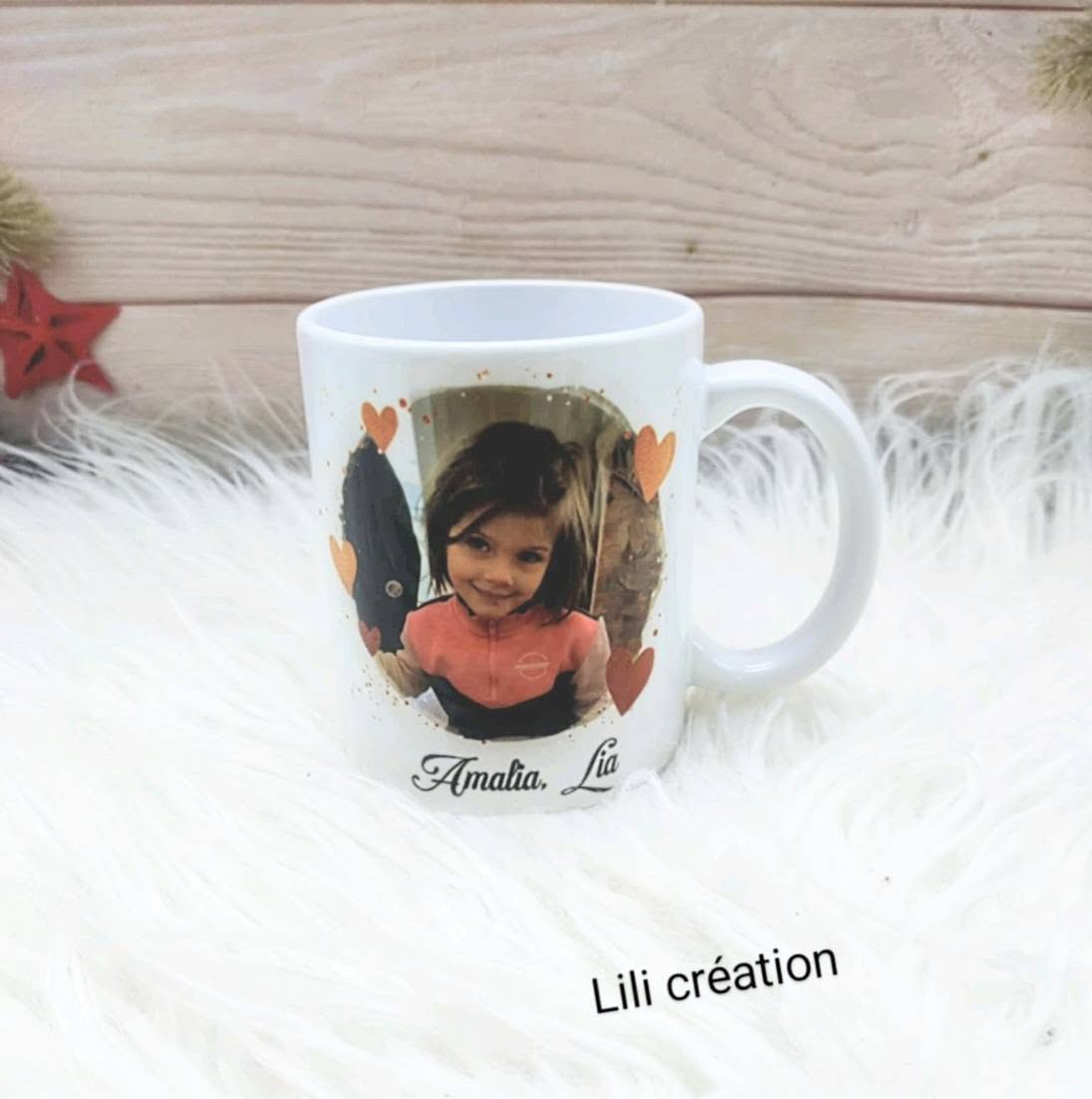 Mugs cadre cœurs