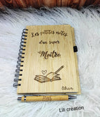 Carnet de notes personnalisé "Les petites notes d'un(e) super .."