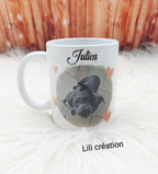 Mugs cadre cœurs