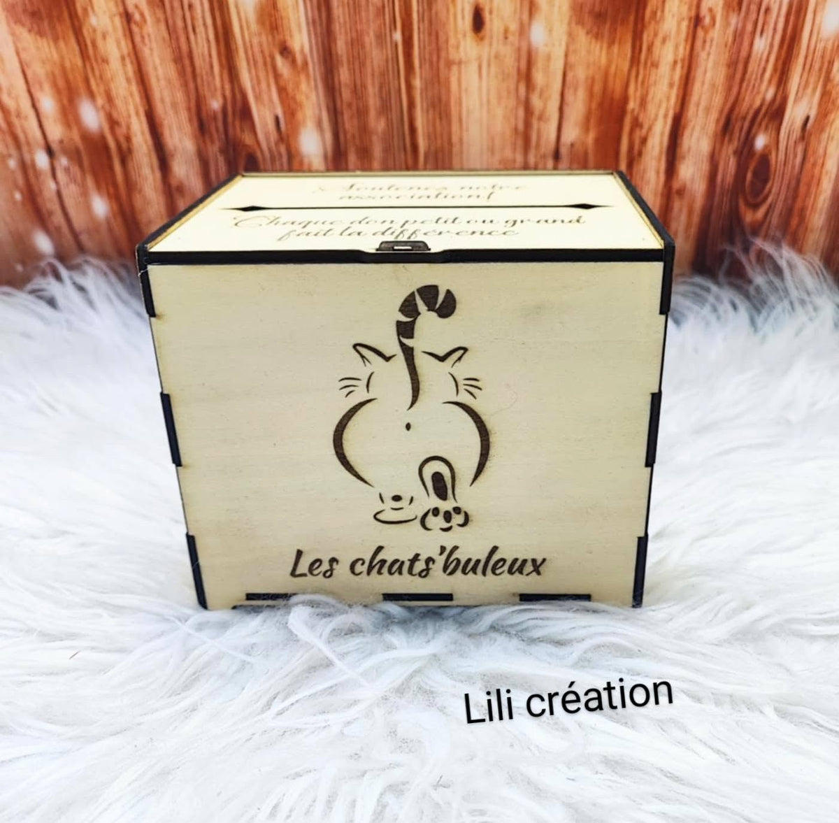 Urne associative pour collecte de dons