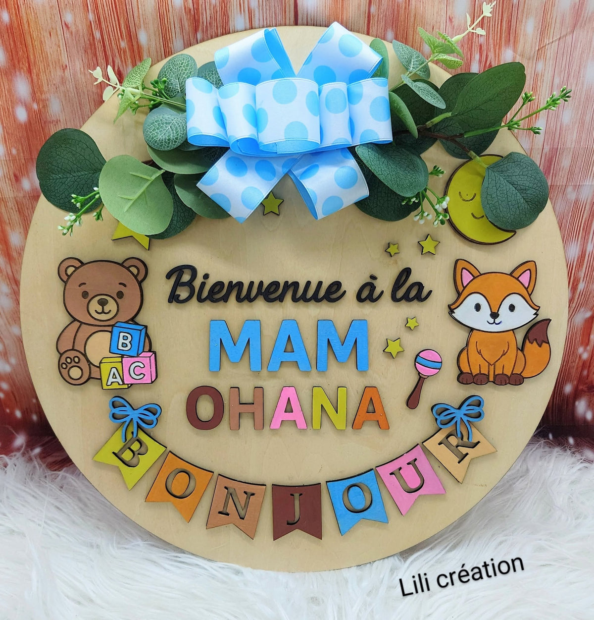 Pancarte de porte pour crèche ou MAM