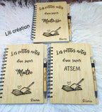 Carnet de notes personnalisé "Les petites notes d'un(e) super .."
