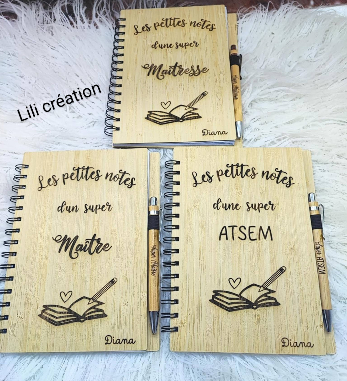 Carnet de notes personnalisé "Les petites notes d'un(e) super .."