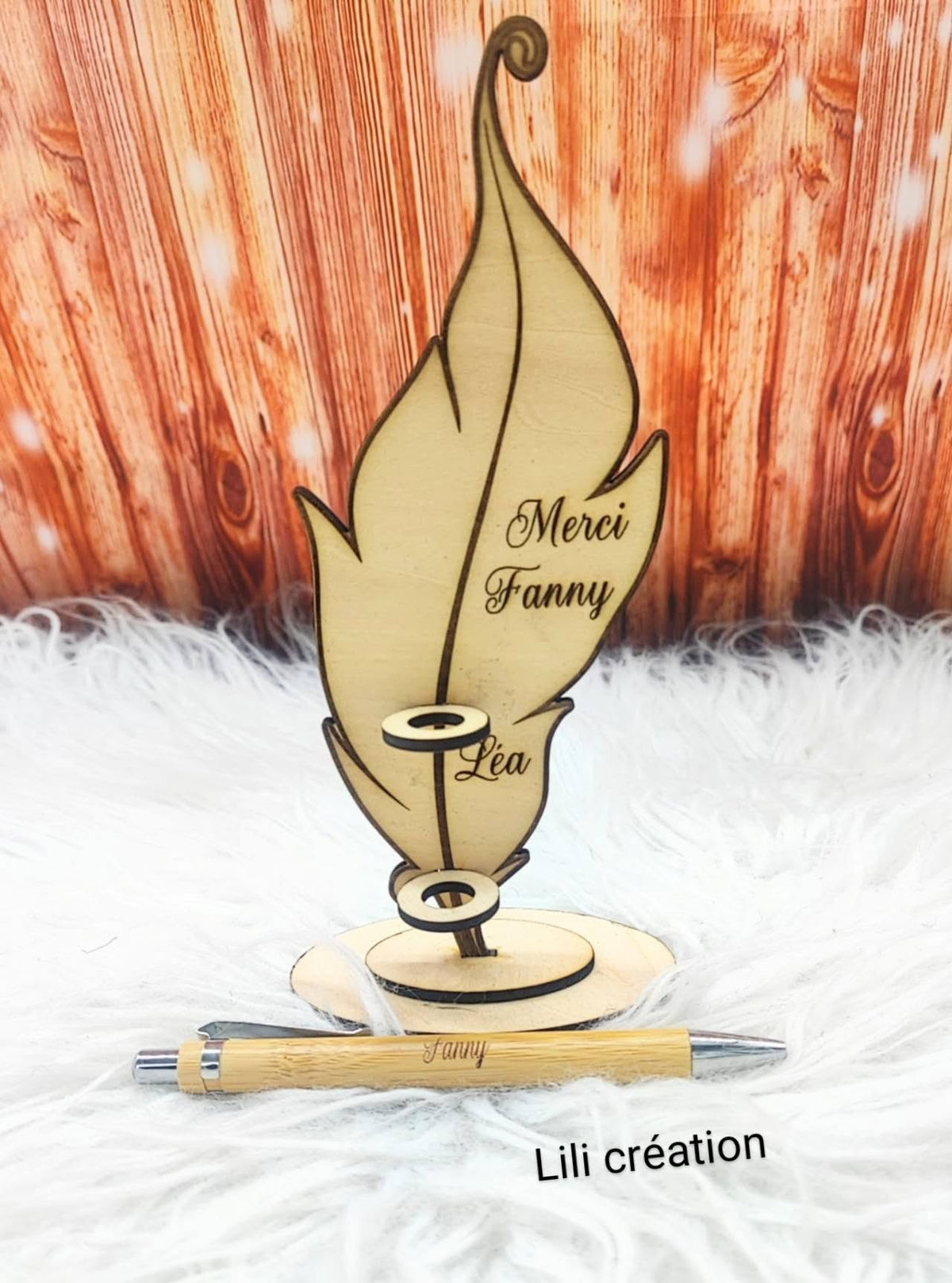 Porte plume et/ou stylo en bois