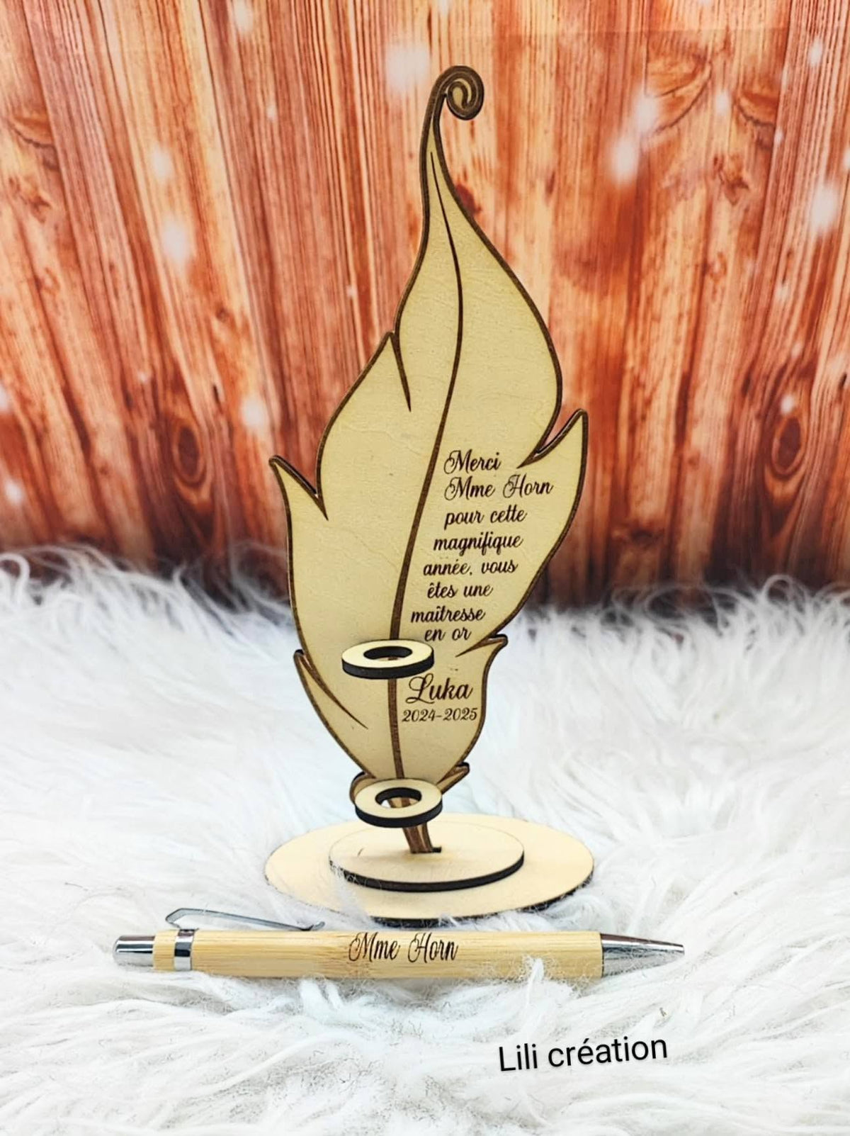 Porte plume et/ou stylo en bois