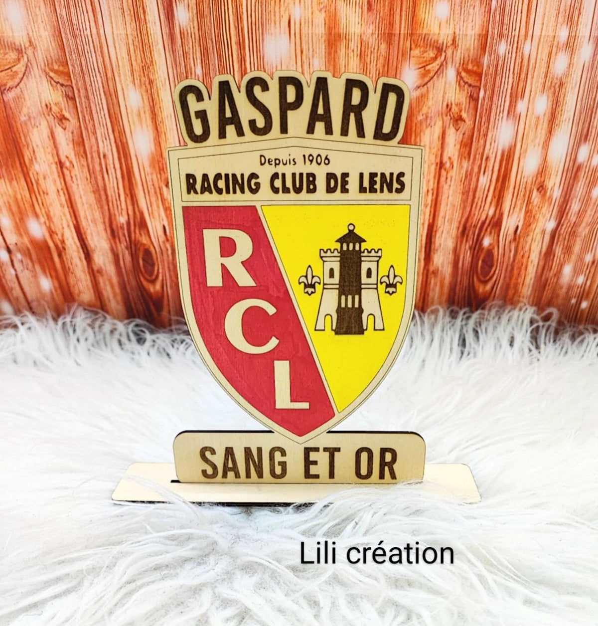 Support en bois supporter du RCL
