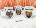 Mug contour cœur en aquarelle