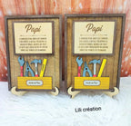 Cadre “Papi et ses outils” personnalisable