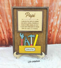 Cadre “Papi et ses outils” personnalisable