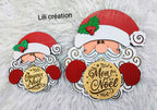 Accessoire photo bébé/enfant – Figurine Père Noël en bois