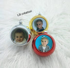 Boule de Noël personnalisée avec photo