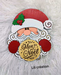 Accessoire photo bébé/enfant – Figurine Père Noël en bois