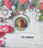Boule de Noël personnalisée avec photo