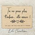 Plaque déco "Tu ne peux plus t'enfuir..."