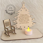 Présentoir de Noël personnalisé – Hommage aux êtres chers
