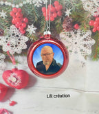 Boule de Noël personnalisée avec photo