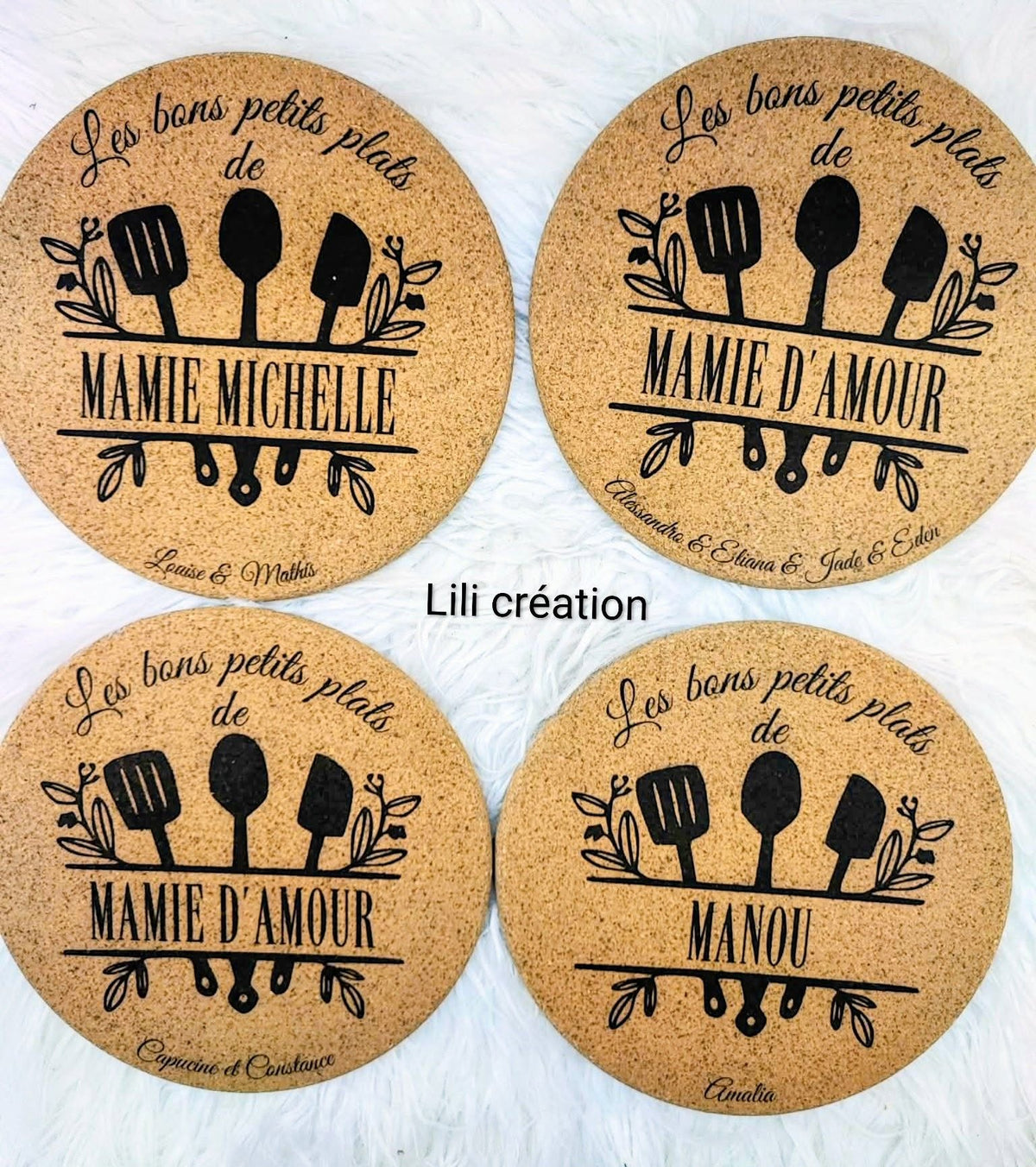 Dessous de plat en liège - Les bons petits plats de...