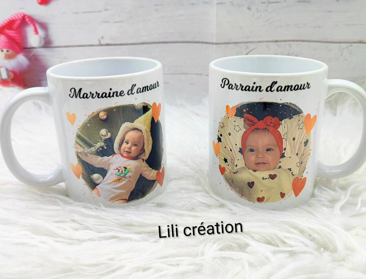 Mugs cadre cœurs