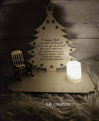 Présentoir de Noël personnalisé – Hommage aux êtres chers