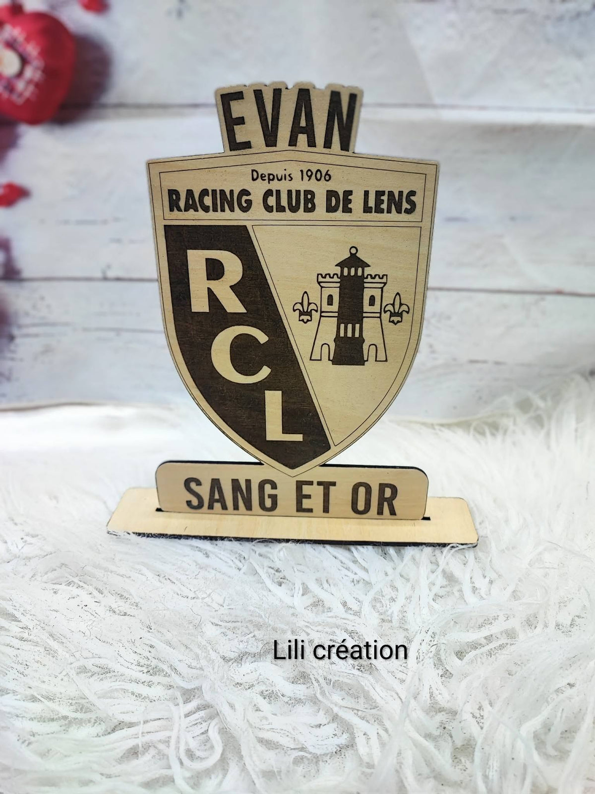 Support en bois supporter du RCL