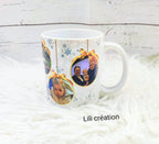 Mug de Noël personnalisé à 6 photos
