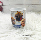Mug de Noël personnalisé à 6 photos