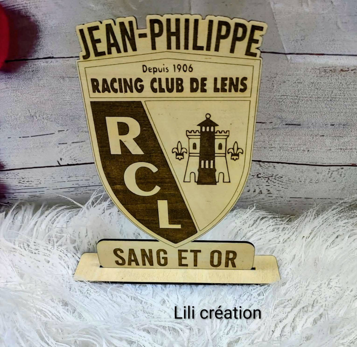 Support en bois supporter du RCL