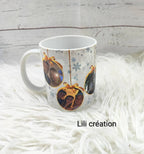 Mug de Noël personnalisé à 6 photos