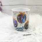 Mug de Noël personnalisé à 6 photos