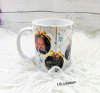 Mug de Noël personnalisé à 6 photos