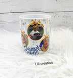 Mug de Noël personnalisé à 6 photos