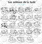 Boite à dragées baptême contour nuages et pochon personnalisée - Thème animaux mignons de la ferme, de la jungle, de la forêt, marins, astronomie, univers féérique, les bébés