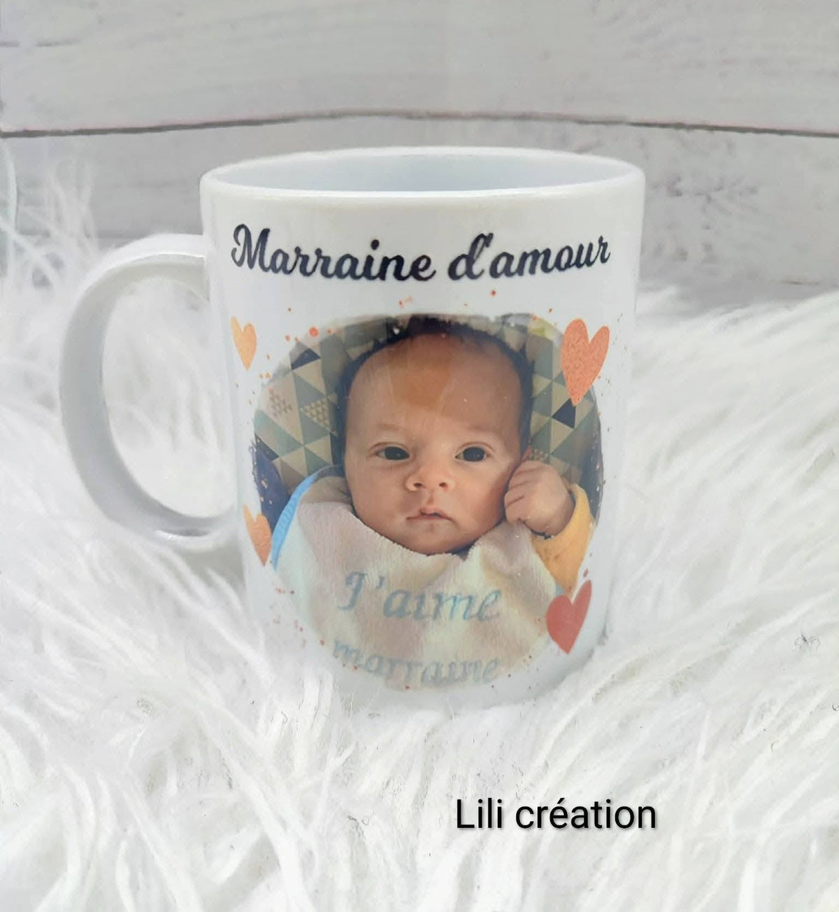 Mugs cadre cœurs