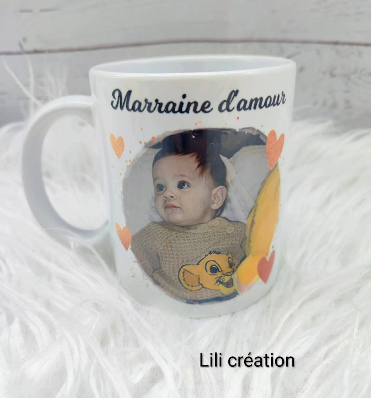 Mugs cadre cœurs