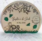 Urne en bois personnalisée pour lettres de baptême