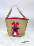 Sac personnalisé "Petit Lapin" – Rose ou Bleu