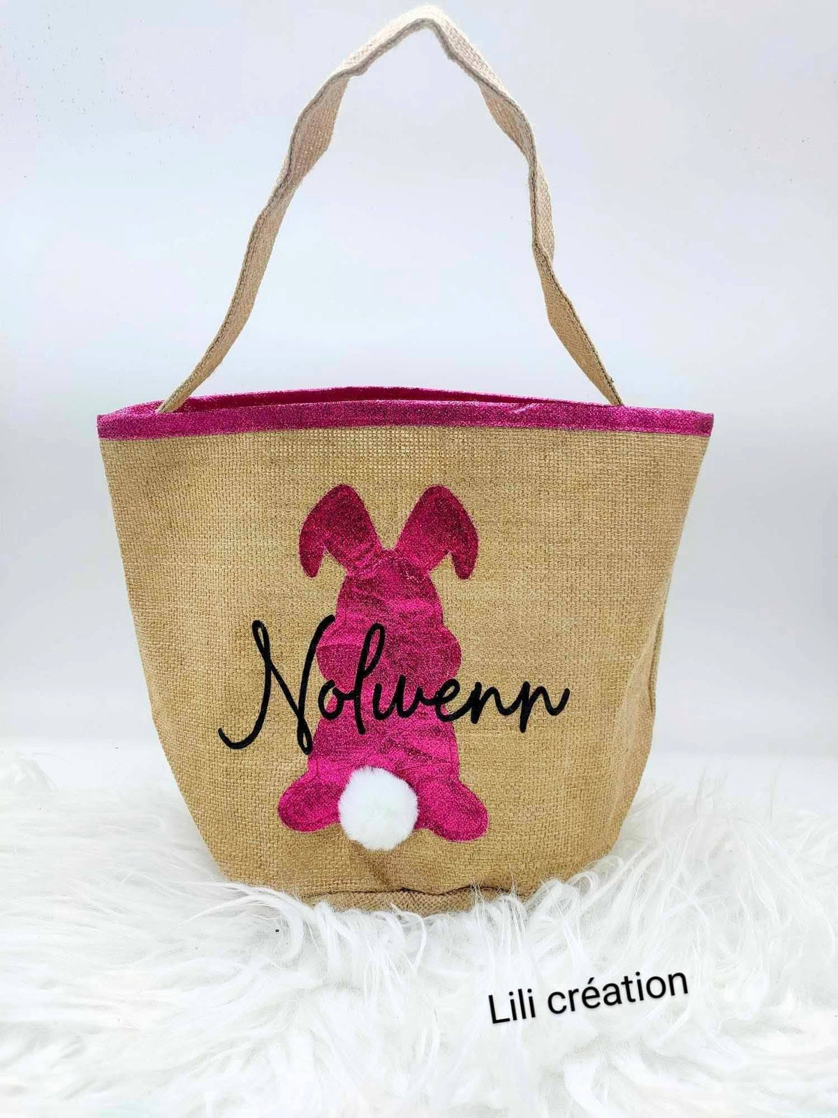 Sac personnalisé "Petit Lapin" – Rose ou Bleu