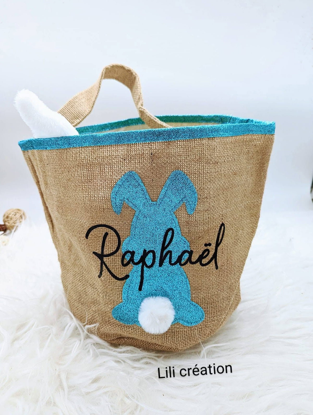 Sac personnalisé "Petit Lapin" – Rose ou Bleu