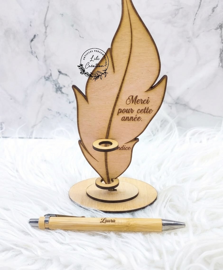 Porte plume et/ou stylo en bois